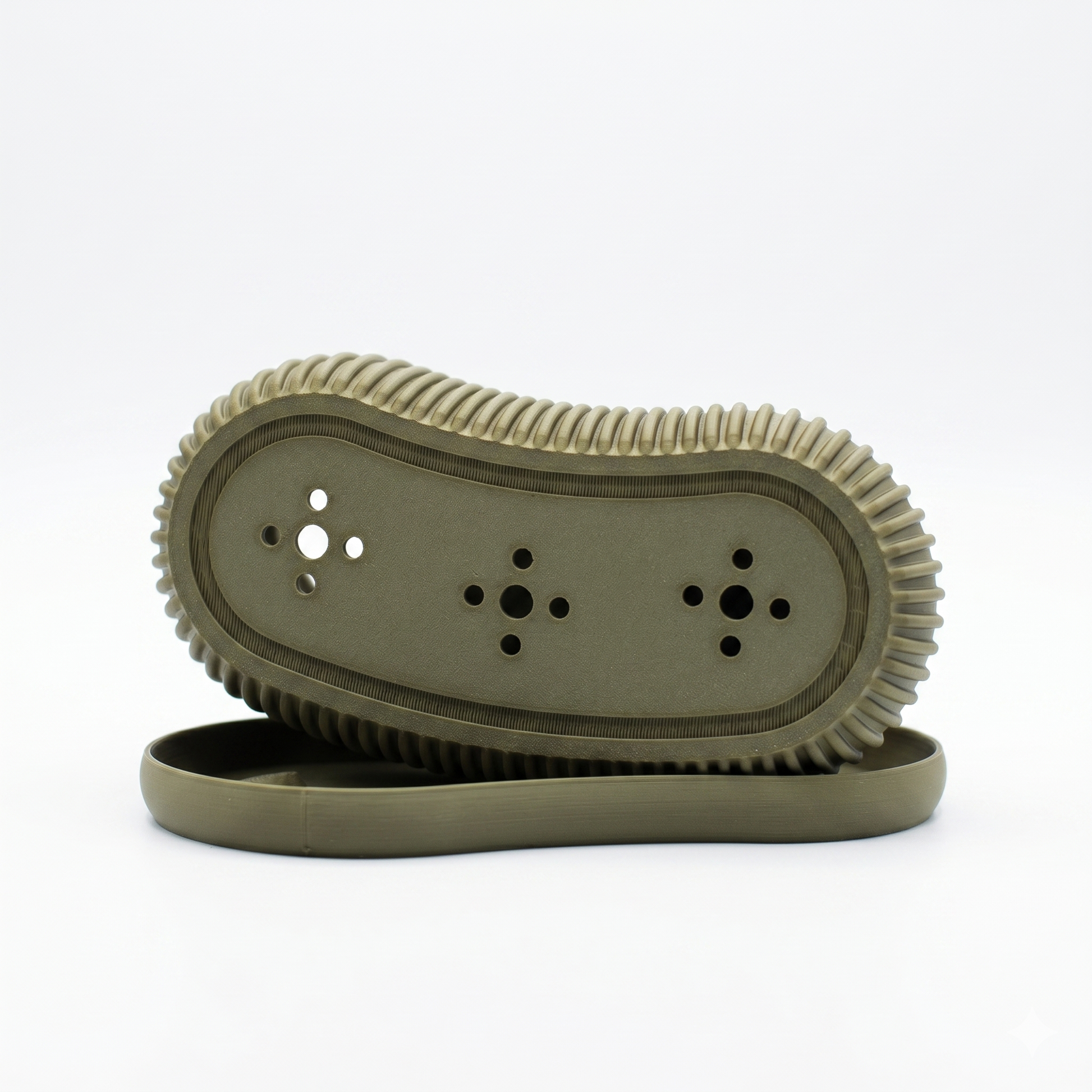 Terra Planter base showing drainage holes — 3D printed bonsai pot by Lux Print Labs